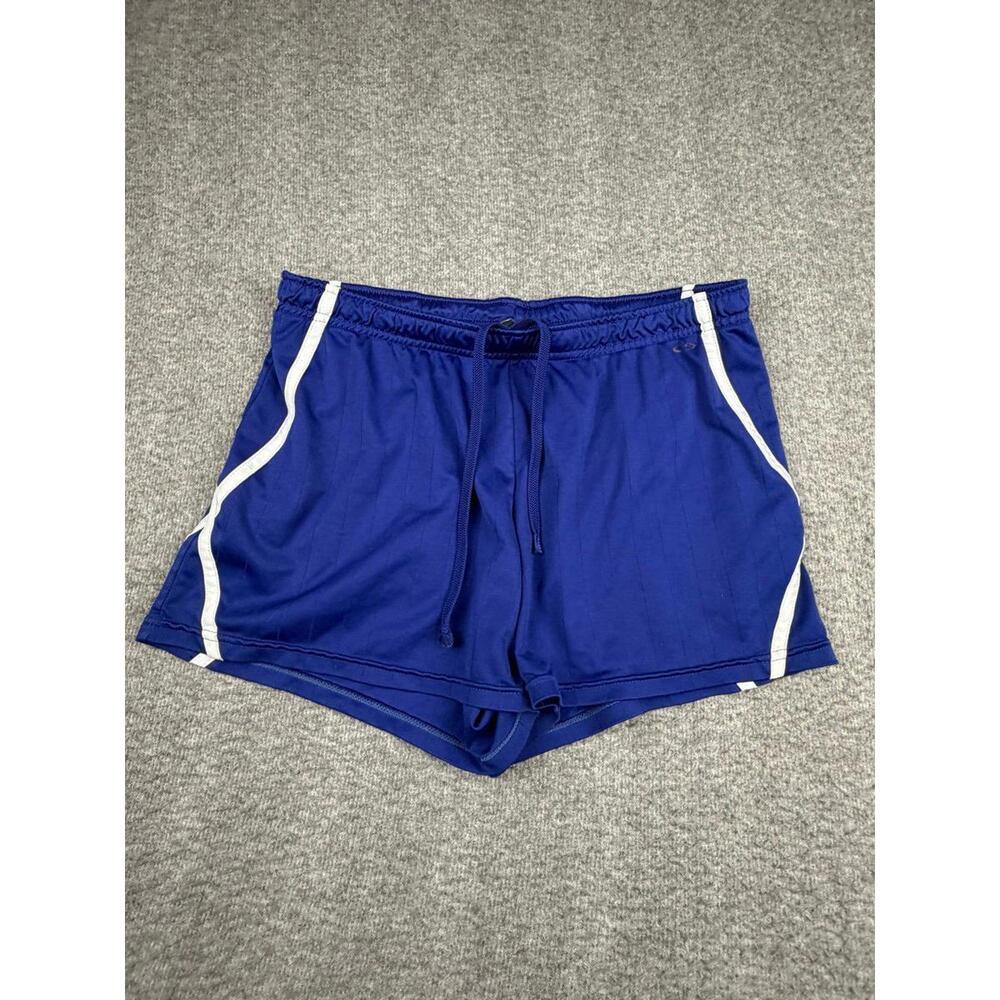 Champion Women's M Medium‎ Royal Blue Hem Running Shorts Workout Gym Athletic
